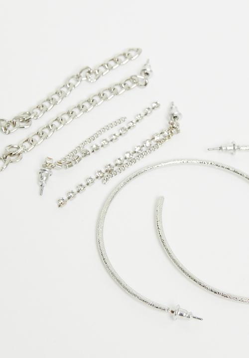 Superbalist - Lacey earring pack - silver