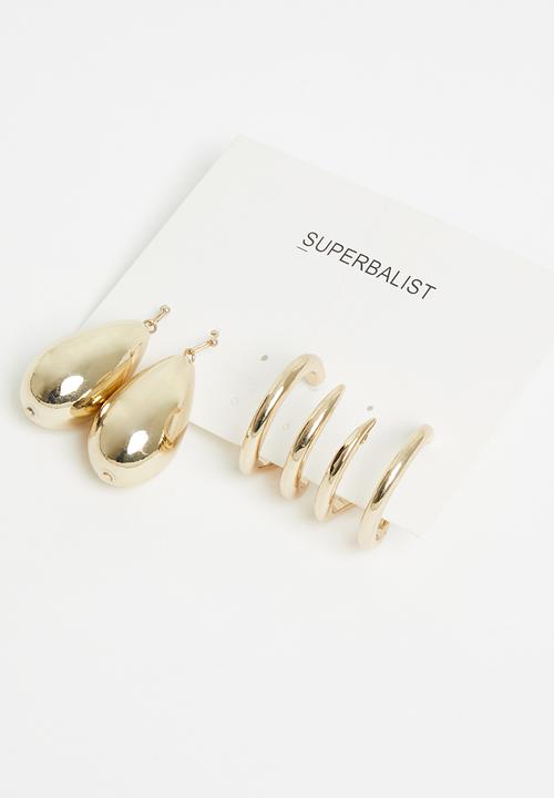 Superbalist - Frankie earring pack - gold