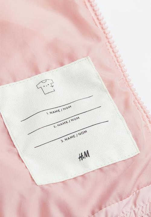 H&M - Puffer gilet - light pink