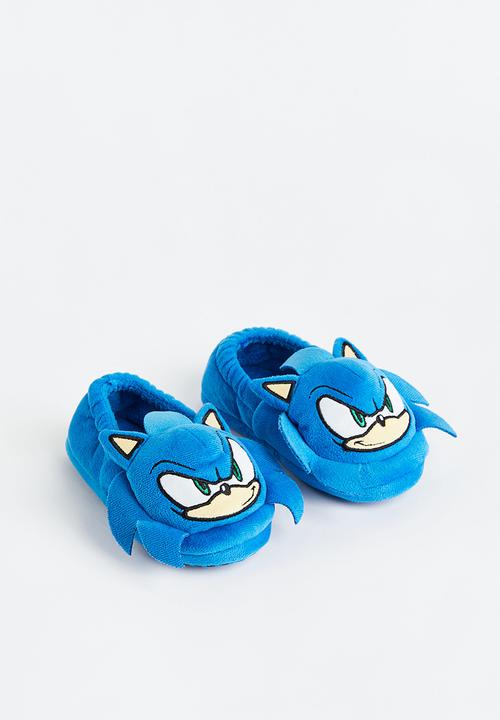 H&M - Soft slippers - bright blue/sonic the hedgehog