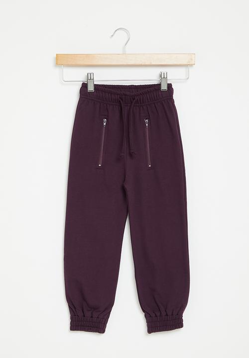 Pop Candy - Girls upstyled joggers - purple
