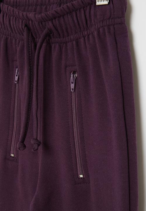 Pop Candy - Girls upstyled joggers - purple