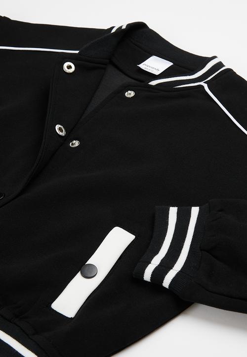Pop Candy - Baseball jacket & skirt set - black 