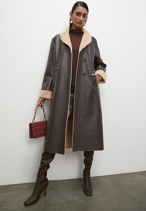 Superbalist - Shirling coat - choc