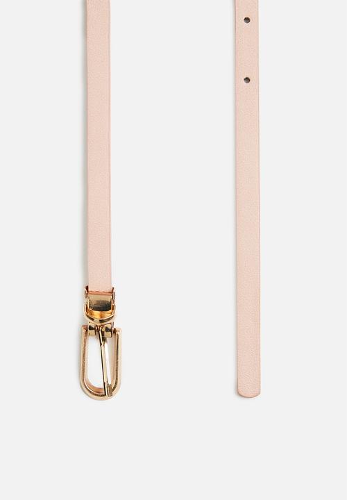 Superbalist - Cindy 2 pack pu belts - blue & pink