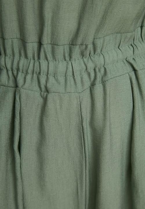 Trendyol - Modest wide leg jumpsuit - khaki