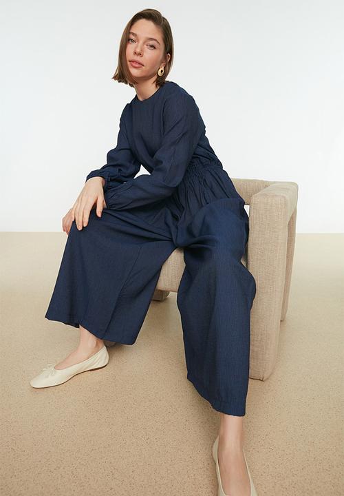 Trendyol - Modest wide leg jumpsuit - navy