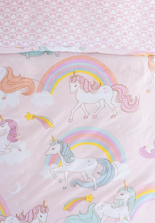 Linen House - Rainbow dream duvet cover set - multi