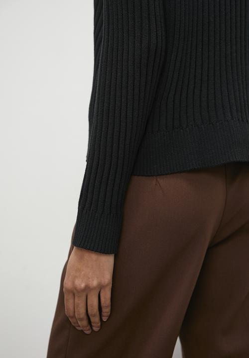 Superbalist - Organic cotton rib pullover - black