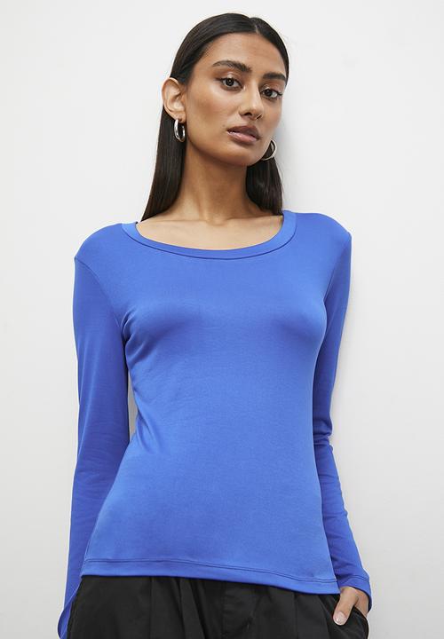 Superbalist - Scoop neck tee - bright blue