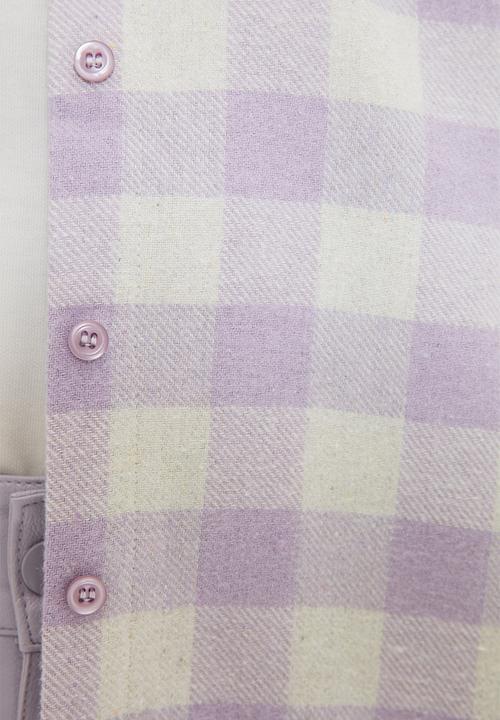 Trendyol - Modest check shacket - lilac