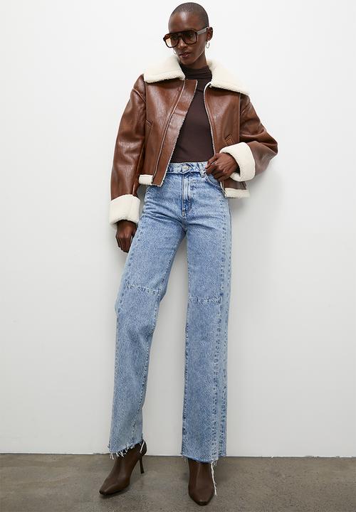 Superbalist - Shirling biker - chocolate