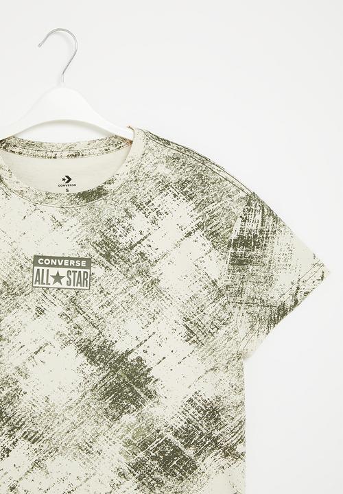 Converse - Teen Relaxed aop tee - lt field surplus