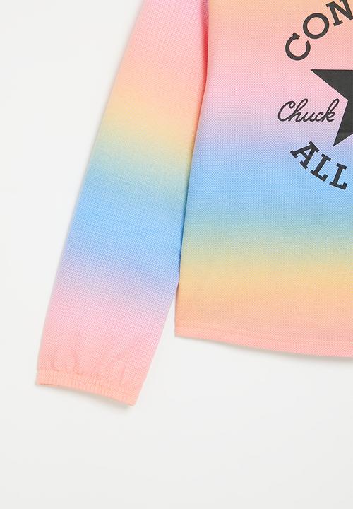 Converse - Teen Gradient printed boxy hoo - sunny oasis