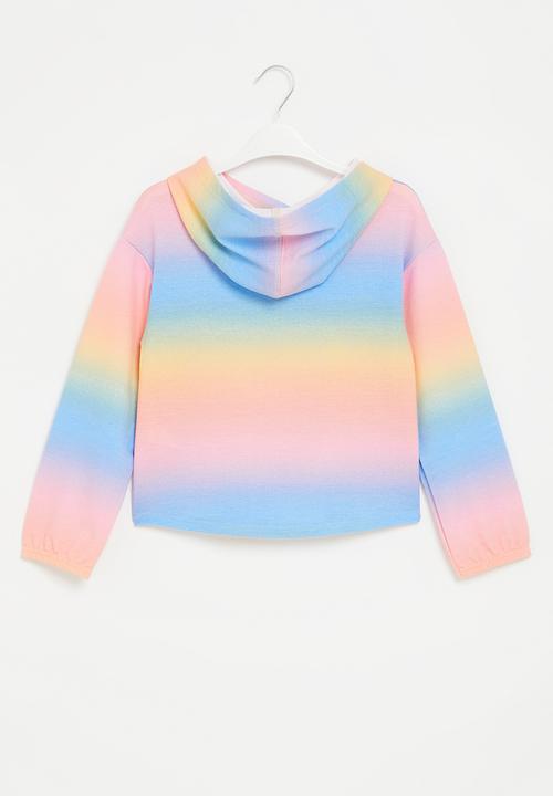 Converse - Teen Gradient printed boxy hoo - sunny oasis