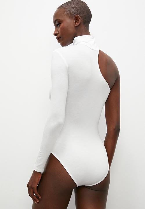 Superbalist - One arm fashion bodysuit - winter white
