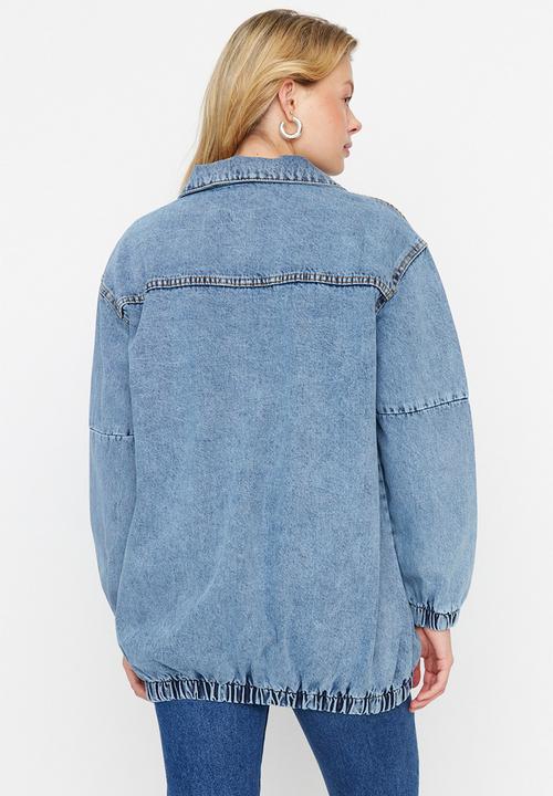 Trendyol - Modest regular fit denim jacket - blue