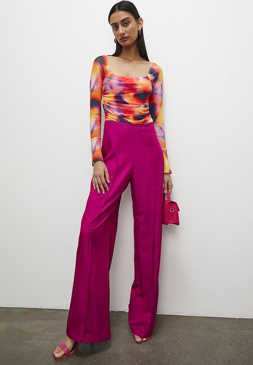 Superbalist - Printed bodysuit - orange soft focus