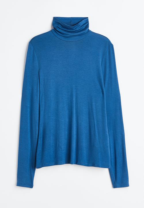 H&M - Polo-neck top - blue