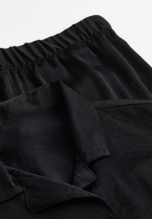 H&M - Satin pyjamas - black