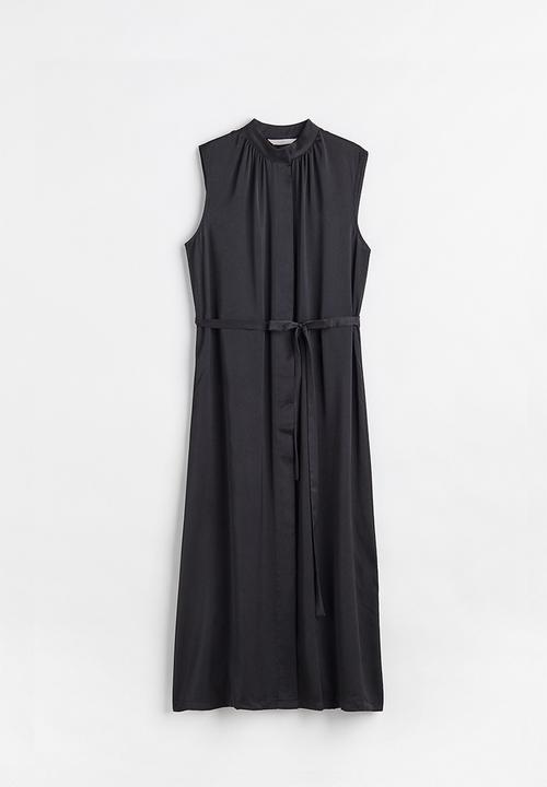 H&M - Button-front dress - black