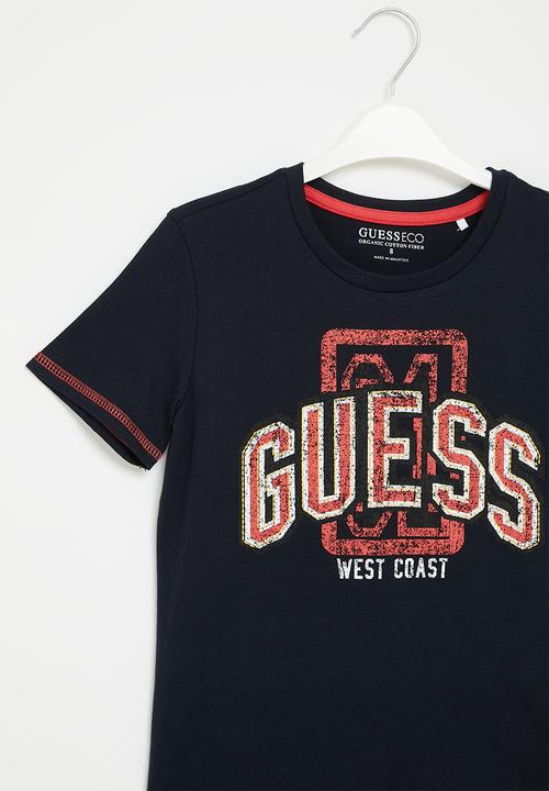 GUESS - Short sleeve t-shirt - smart blue