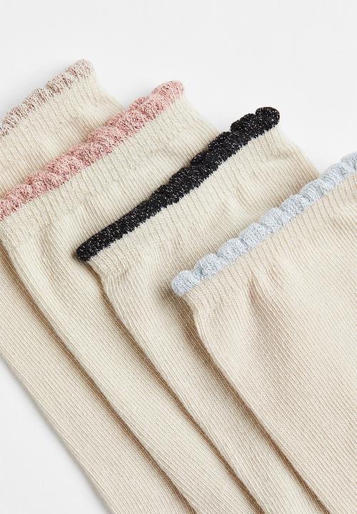 H&M - 7-Pack socks - beige