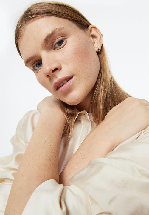H&M - Relaxed-fit shirt - light beige