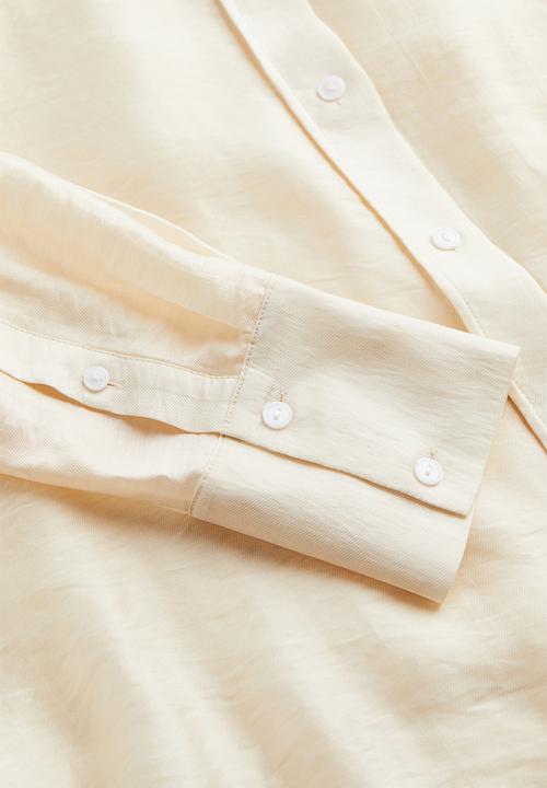 H&M - Relaxed-fit shirt - light beige