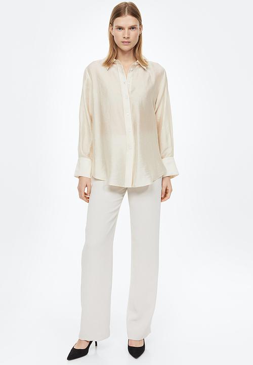 H&M - Relaxed-fit shirt - light beige