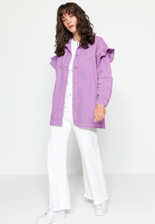 Trendyol - Modest frill sleeve detail jacket - lilac