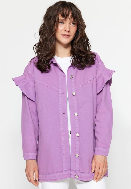 Trendyol - Modest frill sleeve detail jacket - lilac