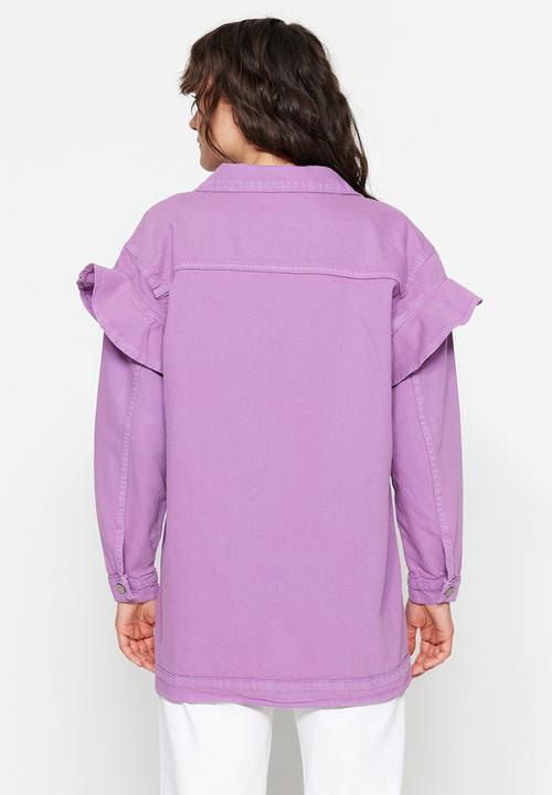 Trendyol - Modest frill sleeve detail jacket - lilac