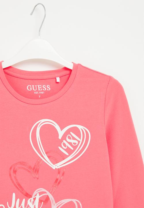 GUESS - Long sleeve t-shirt - pop rose
