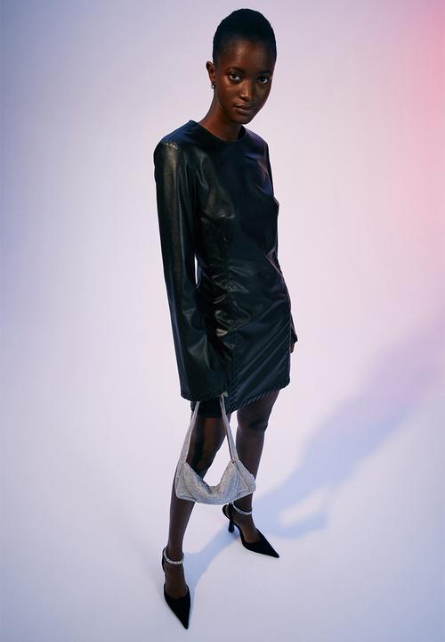 H&M - Long-sleeved bodycon dress - black