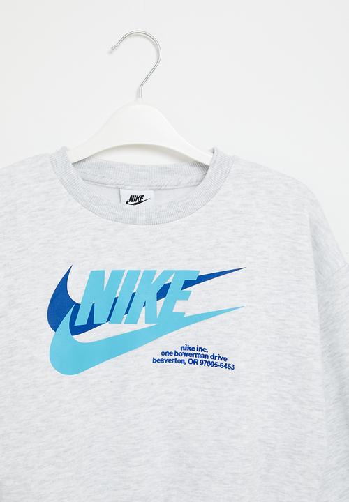 Nike - Nkn n nsw hbr icon flc crew - birch heather