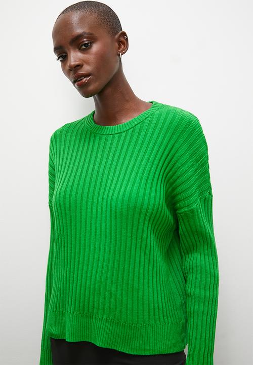 Superbalist - Organic cotton rib pullover - bright green