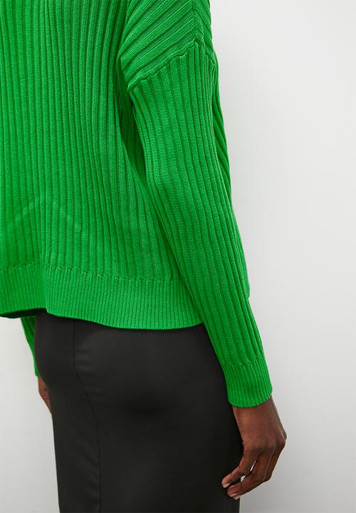 Superbalist - Organic cotton rib pullover - bright green
