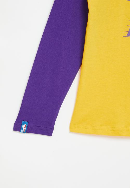 NBA - LA Lakers kids key long sleeve tee - yellowpurple