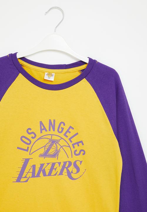 NBA - LA Lakers kids key long sleeve tee - yellowpurple