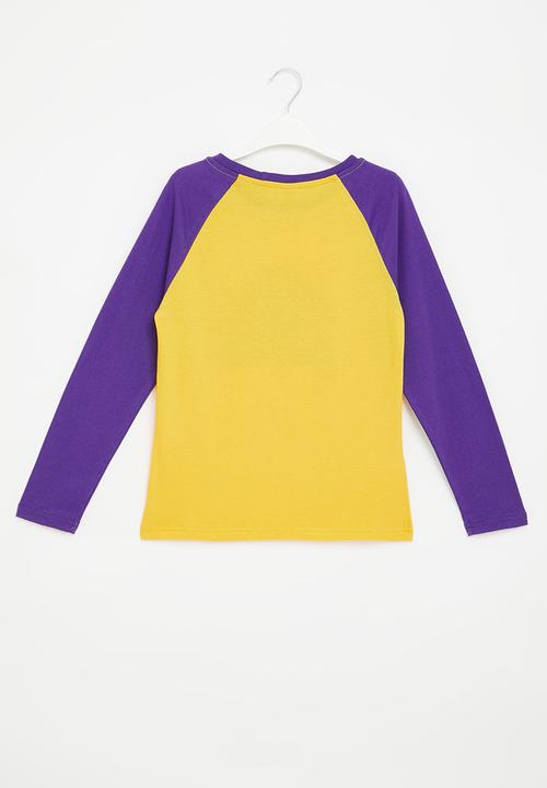 NBA - LA Lakers kids key long sleeve tee - yellowpurple