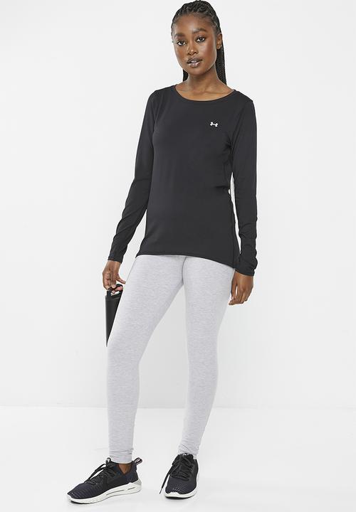 Under Armour - Hg armour long sleeve - black & metallic silver