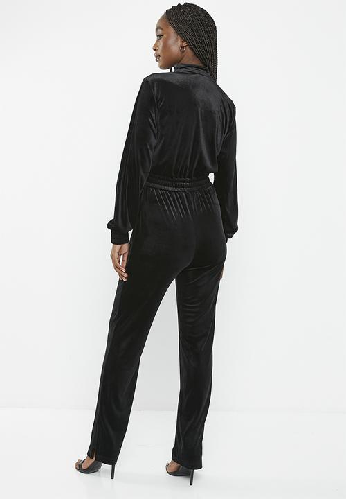 SISSY BOY - Velvet Boilersuit - Black