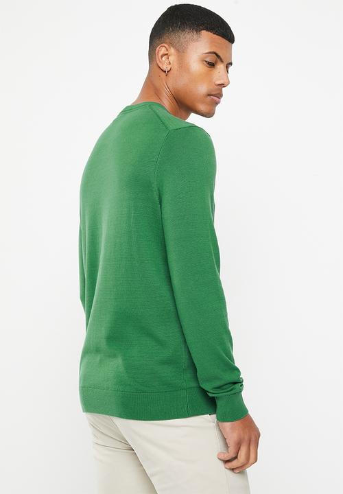 Lyle & Scott - Cotton crew neck jumper - english green