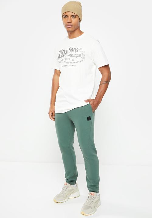Superdry. - Code tech jogger - balsam green