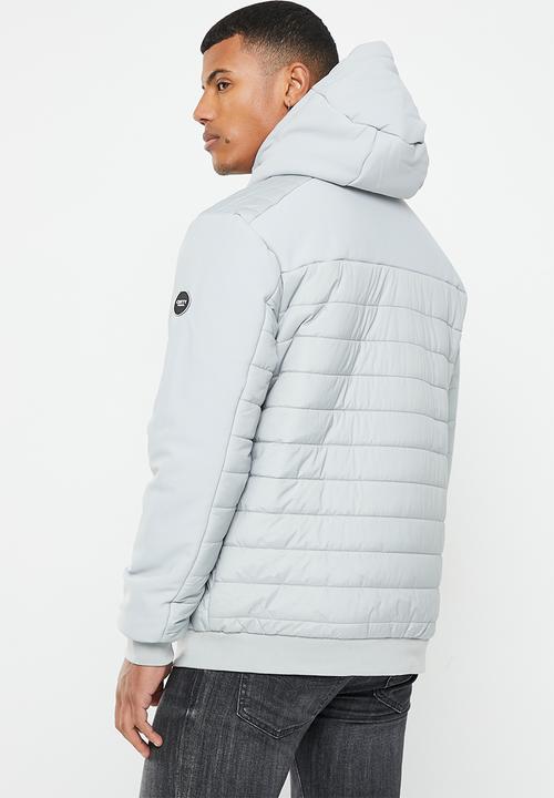 Cutty - Tatum padded jacket mixed media - grey