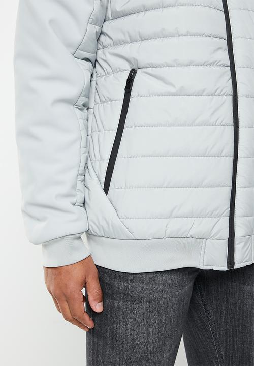 Cutty - Tatum padded jacket mixed media - grey