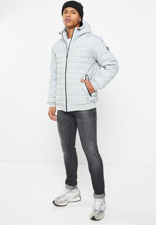 Cutty - Tatum padded jacket mixed media - grey