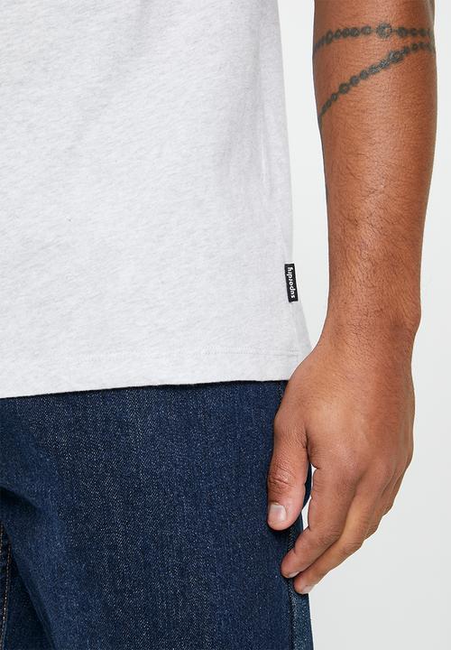 Superdry. - Vintage cooper class rngr tee - glacier grey marl & red