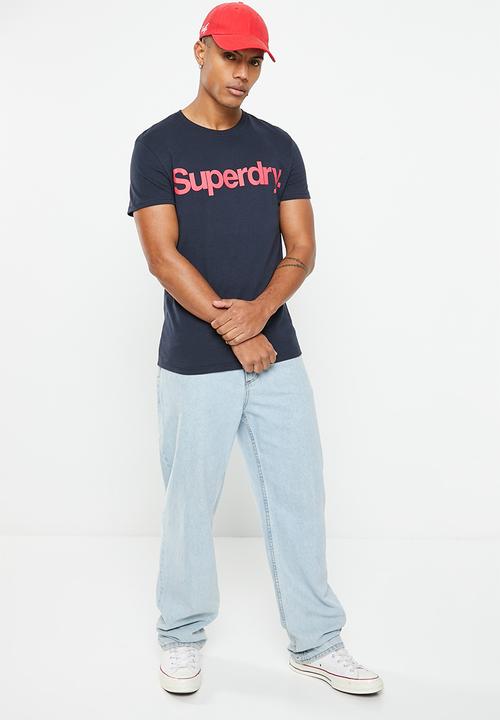 Superdry. - Cl tee - eclipse navy